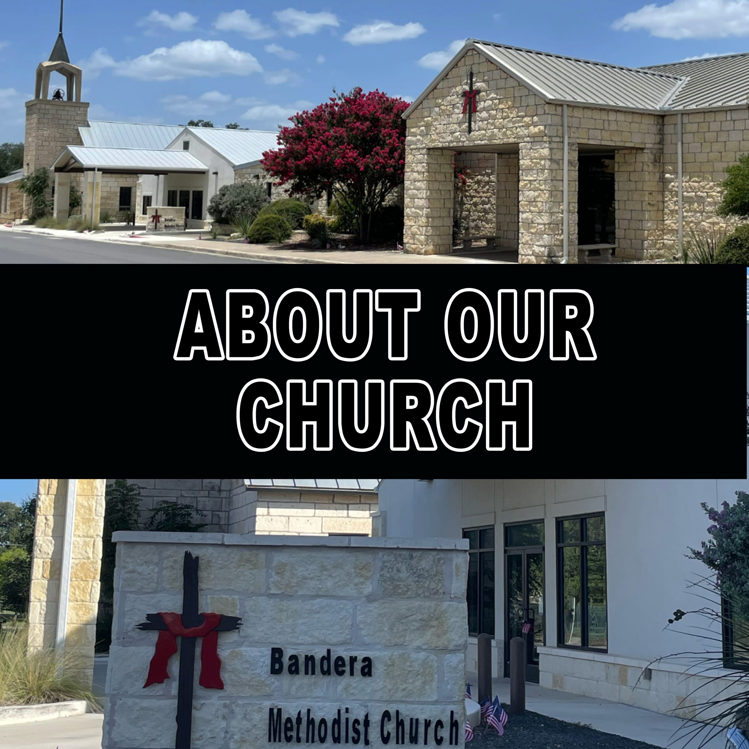 Phone about our church banner